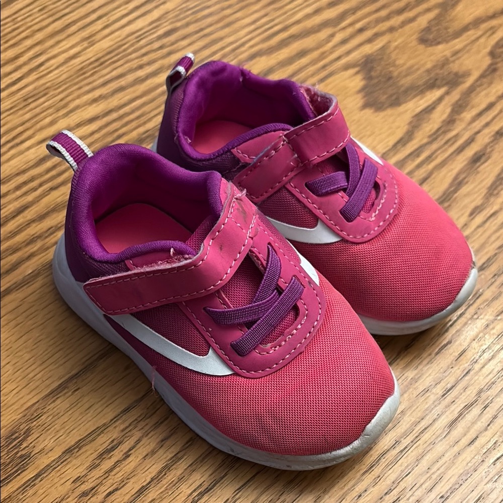 Pink and Purple Velcro Sneakers